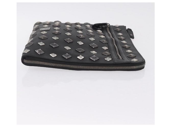 Borsa a pochette MCM Vicetos PVC Leather Black Silver Auth mr3058 Nero Argento - vista 3