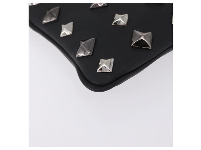Borsa a pochette MCM Vicetos PVC Leather Black Silver Auth mr3058 Nero Argento - vista 7