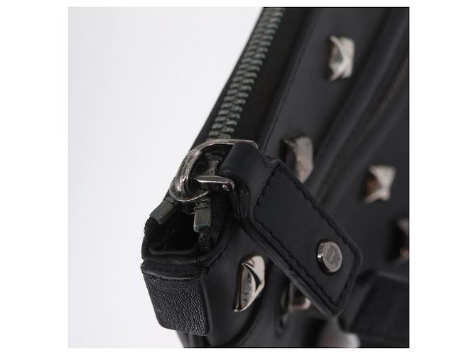 Borsa a pochette MCM Vicetos PVC Leather Black Silver Auth mr3058 Nero Argento - vista 8