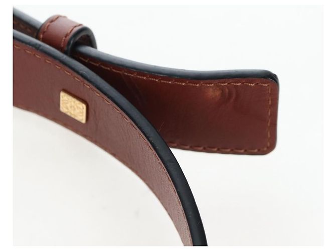 LOEWE Hammock Handtasche Leder 2way Braun Gold Authentisch 204880SAM Golden - Ansicht 9