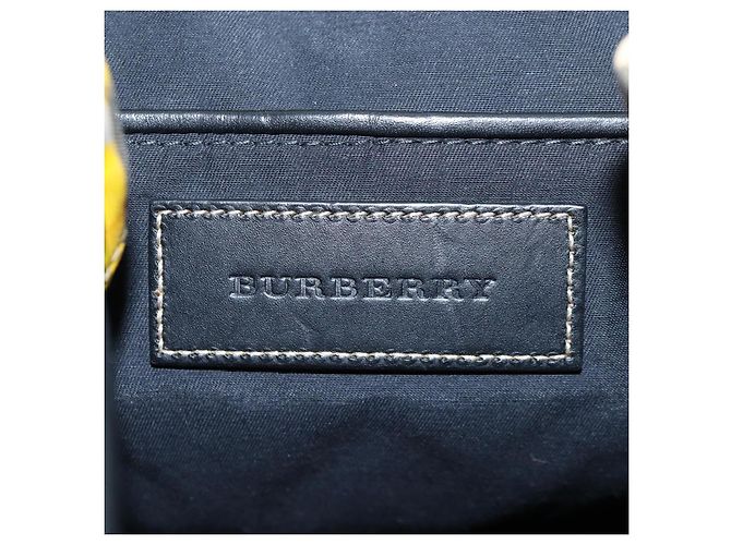 BURBERRY Nova Check Graffiti Backpack Canvas Beige Silver Auth 203410M Silvery - view 28