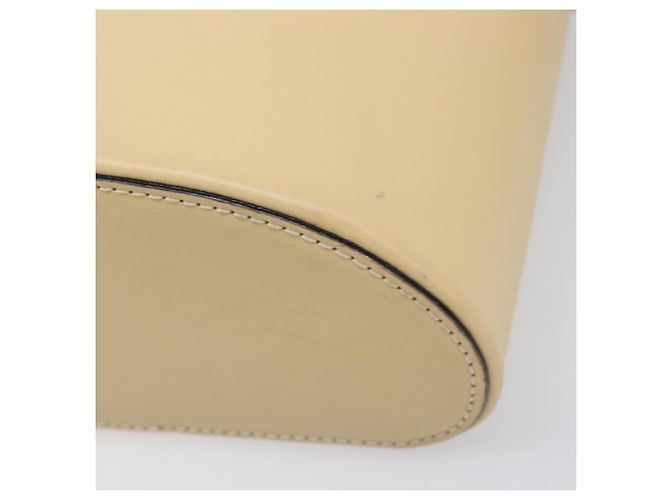 Céline Borsa a spalla CELINE Vanity in pelle 2way Beige Tono Oro Auth 205952A - vista 16