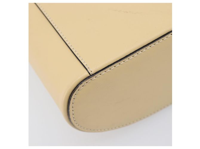 Céline Borsa a spalla CELINE Vanity in pelle 2way Beige Tono Oro Auth 205952A - vista 19