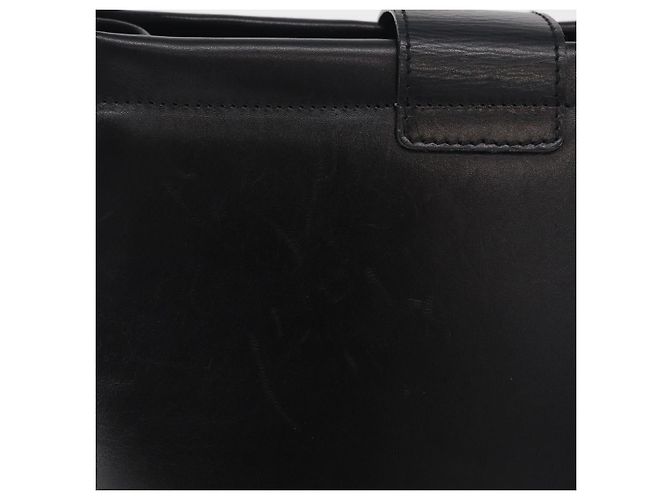 Borsa a tracolla Salvatore Ferragamo Vala in pelle nera e oro autentica 206057A Nero D'oro - vista 3