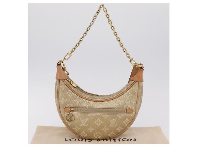 LOUIS VUITTON Monogram Laminated Jacquard Loop Bag Gold M22928 LV Auth 206273SAM Golden - Ansicht 12