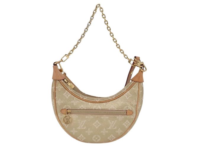 LOUIS VUITTON Monogram Laminated Jacquard Loop Bag Gold M22928 LV Auth 206273SAM Golden - Ansicht 13