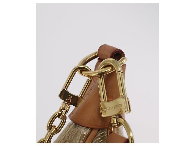 LOUIS VUITTON Monogram Laminated Jacquard Loop Bag Gold M22928 LV Auth 206273SAM Golden - Ansicht 24