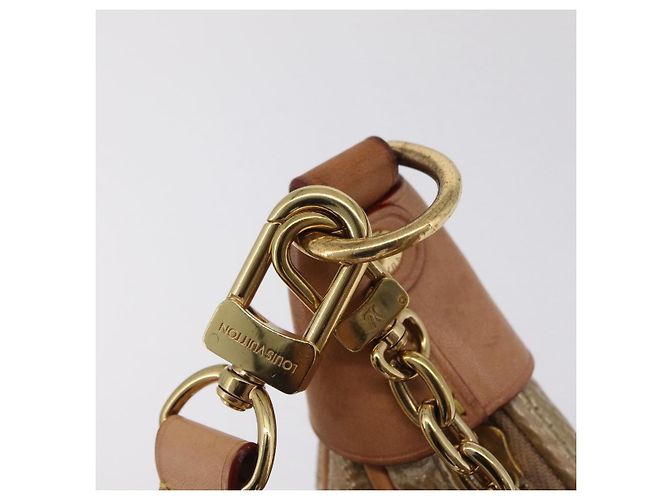 LOUIS VUITTON Monogram Laminated Jacquard Loop Bag Gold M22928 LV Auth 206273SAM Golden - Ansicht 25