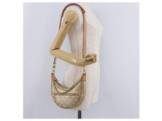 LOUIS VUITTON Monogram Laminated Jacquard Loop Bag Gold M22928 LV Auth 206273SAM Golden - Ansicht 32