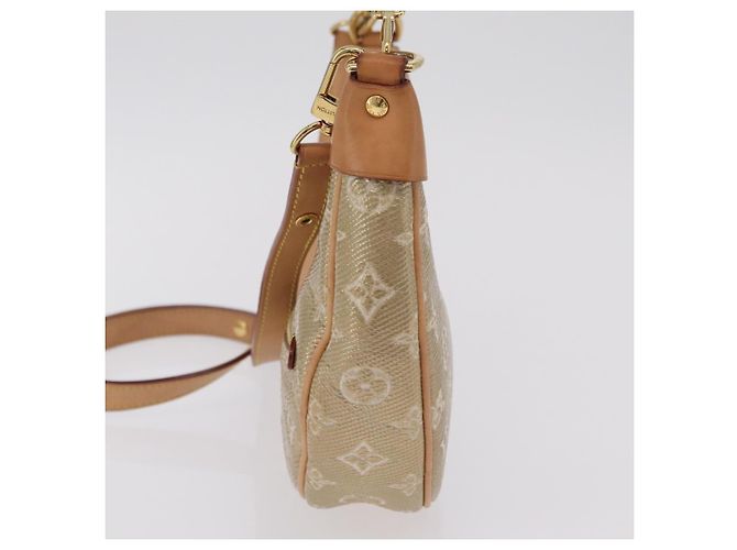 LOUIS VUITTON Monogram Laminated Jacquard Loop Bag Gold M22928 LV Auth 206273SAM Golden - Ansicht 4