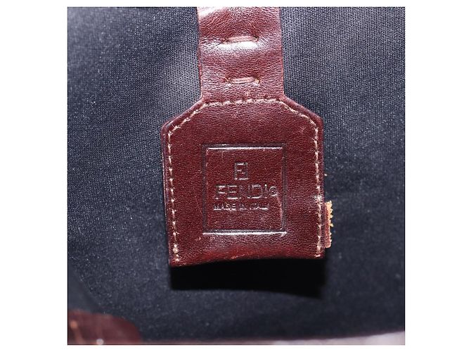 Bolso de mano FENDI Zucca Canvas Marrón Auth mr3027 Castaño - vista 20