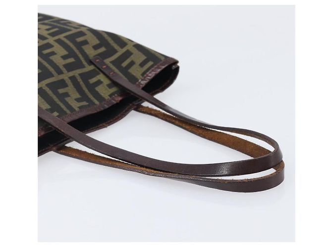 Bolso de mano FENDI Zucca Canvas Marrón Auth mr3027 Castaño - vista 7