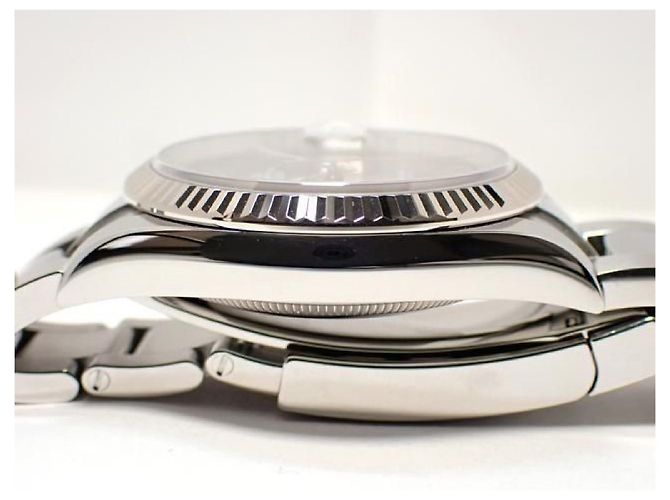 ROLEX Datejust 36 grigio verde Romano 126234 '24 Uomo Argento - vista 5