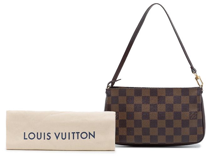 Louis Vuitton Damier Ebene Pochette Accessoires Schultertasche Braun - Ansicht 7