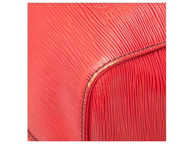 Sac de voyage Louis Vuitton Epi Keepall 55 rouge - vue 7