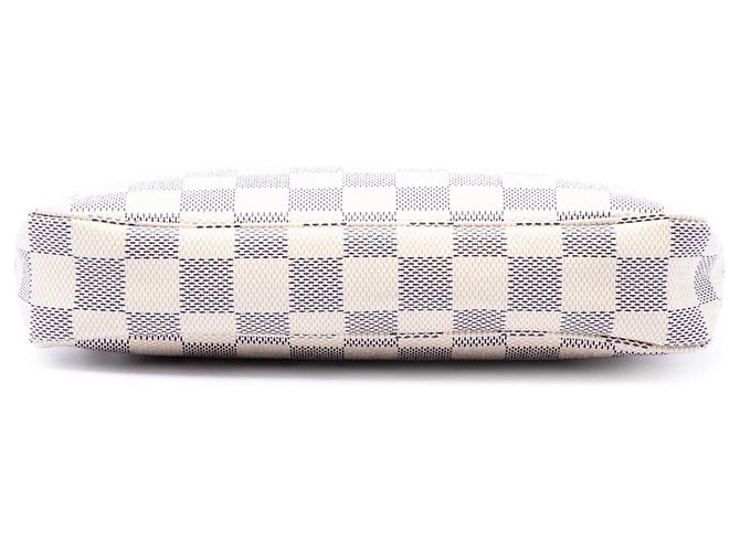Louis Vuitton Damier Azur Pochette Accessoires Schultertasche Weiß - Ansicht 3