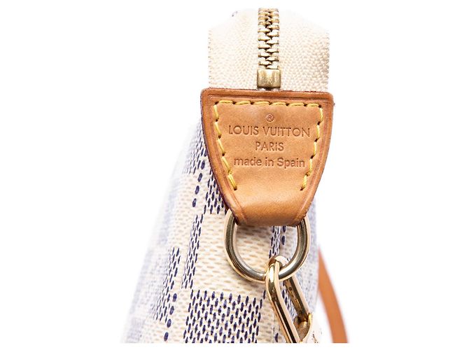 Louis Vuitton Damier Azur Pochette Accessoires Schultertasche Weiß - Ansicht 5