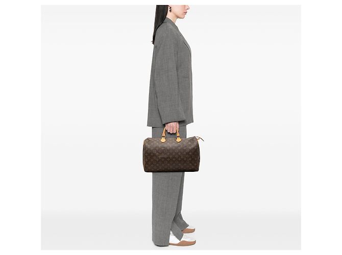 Bolso Boston Louis Vuitton Monogram Speedy 40 Marrón Castaño - vista 6