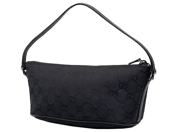 Borsa a tracolla Boat Gucci GG Canvas Nera Nero - vista 2