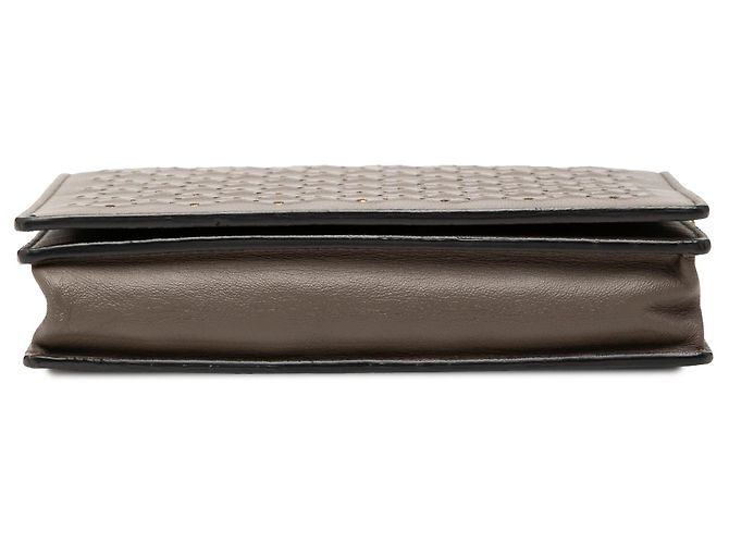 Borsa a tracolla Bottega Veneta Catena in nappa borchiata marrone - vista 3