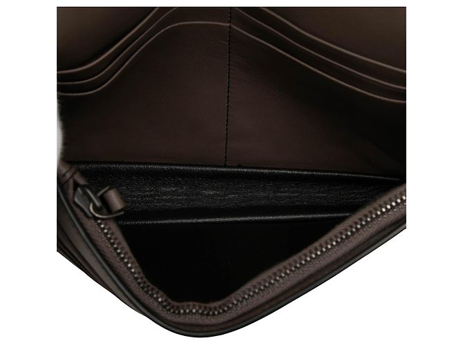 Borsa a tracolla Bottega Veneta Catena in nappa borchiata marrone - vista 4
