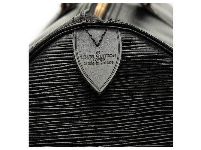 Sac de voyage Louis Vuitton Epi Keepall 50 Noir - vue 5