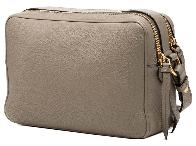 Sac Camera Prada Vitello Phenix à double zip, Marron - vue 2
