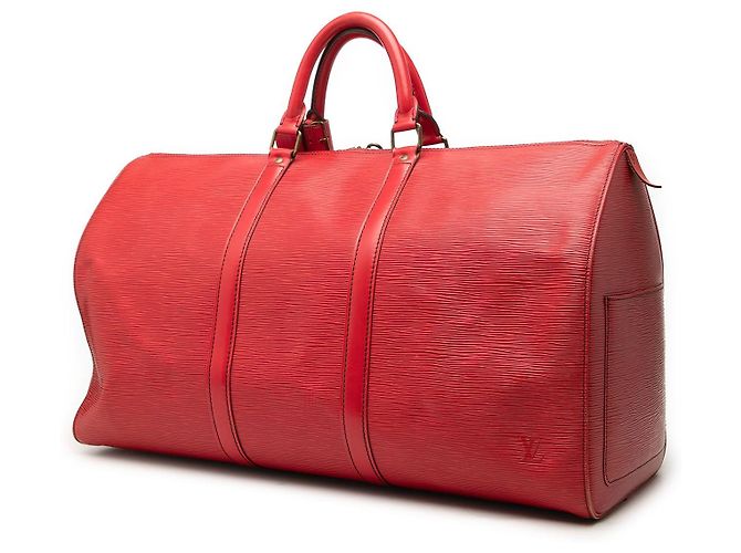Sac de voyage Louis Vuitton Epi Keepall 50 rouge - vue 2