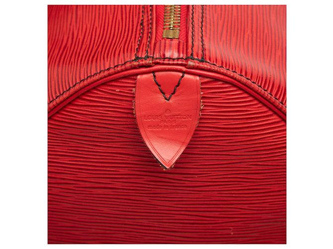 Sac de voyage Louis Vuitton Epi Keepall 50 rouge - vue 5