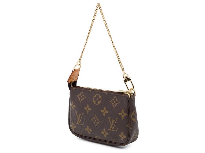 Bolsa Louis Vuitton Monogram Mini Pochette Accessoires Castanha Marrom - vista 2