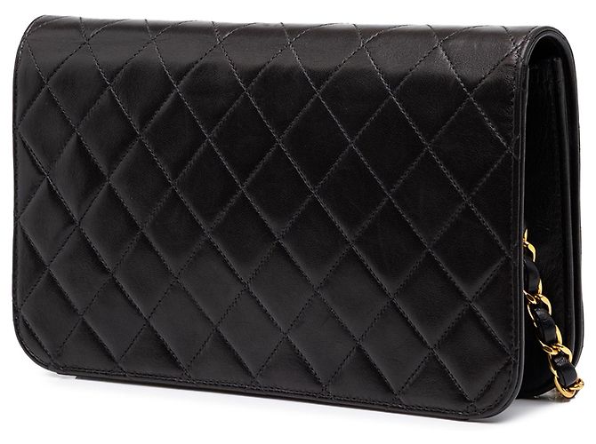 Borsa a tracolla Chanel Medium CC Quilted Lambskin Full Flap Nera Nero - vista 2