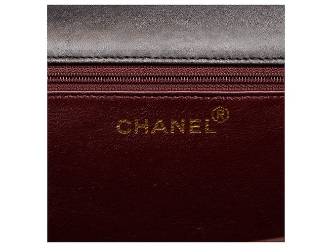 Borsa a tracolla Chanel Medium CC Quilted Lambskin Full Flap Nera Nero - vista 5