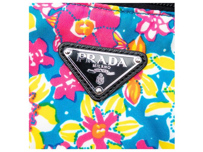 Bolsa Prada Tessuto Stampato Azul - vista 5