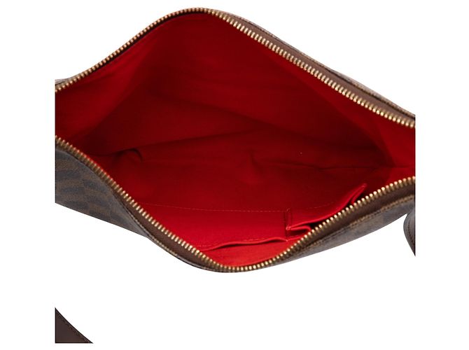 Borsa a tracolla Louis Vuitton Damier Ebene Bloomsbury PM Marrone - vista 4
