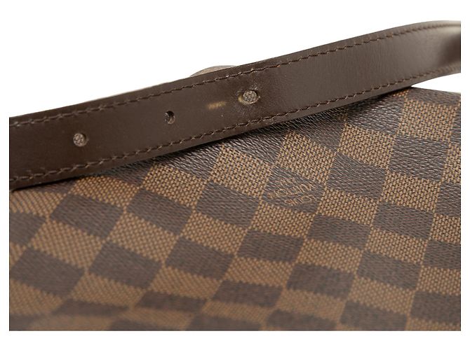 Borsa a tracolla Louis Vuitton Damier Ebene Bloomsbury PM Marrone - vista 7