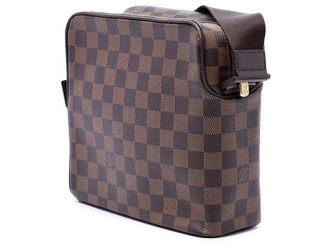 Borsa a tracolla Louis Vuitton Damier Ebene Olav PM Marrone - vista 2