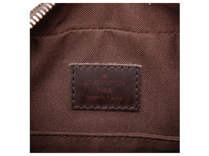 Borsa a tracolla Louis Vuitton Damier Ebene Olav PM Marrone - vista 5