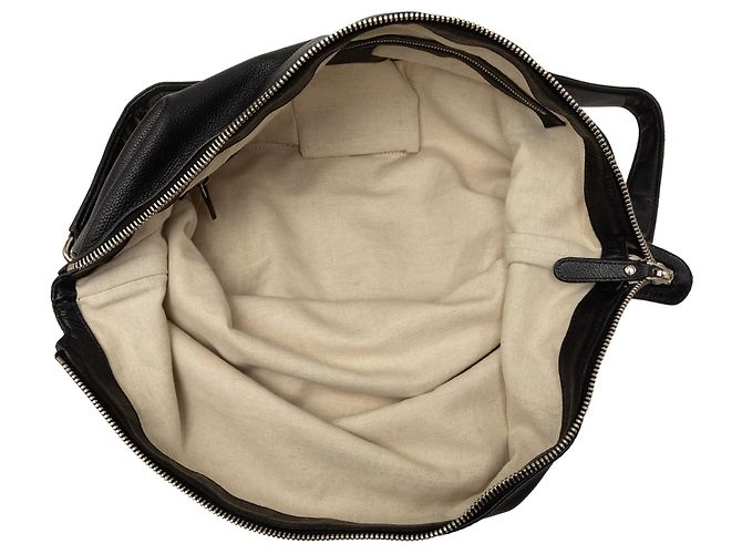 Bolsa Hobo meia lua Gucci em couro de bezerro preto - vista 4