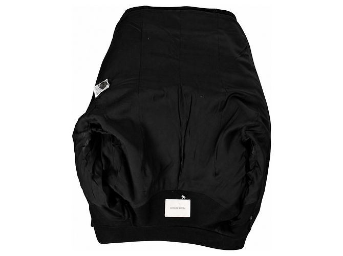 Pierre Balmain, giacca in lana perlinata con collo alto Nero - vista 7