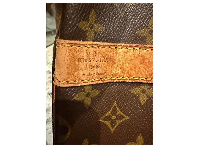 Louis Vuitton Keepall Bandoulière 55 Monogram Castaño Monograma - vista 7