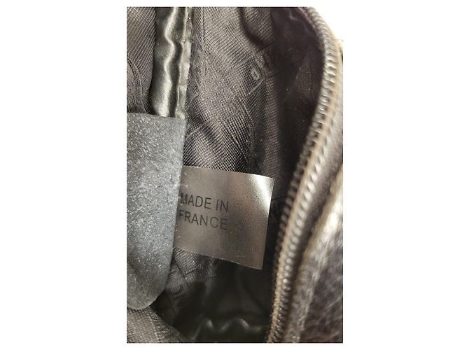 Longchamp Le Foulonne Marsupio in Pelle Martellata Nera Nero - vista 3