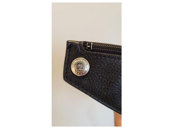 Longchamp Le Foulonne Marsupio in Pelle Martellata Nera Nero - vista 6