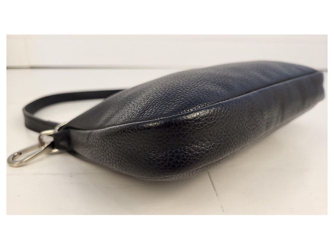 Borsa Longchamp Le Foulonne Pelle Nera Nero - vista 10