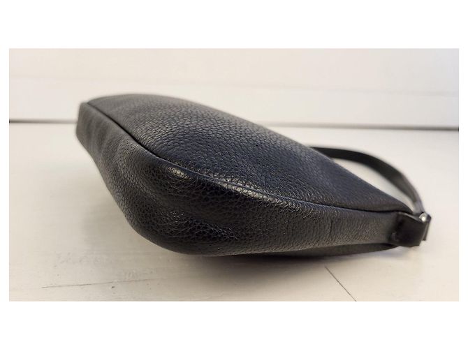 Borsa Longchamp Le Foulonne Pelle Nera Nero - vista 12