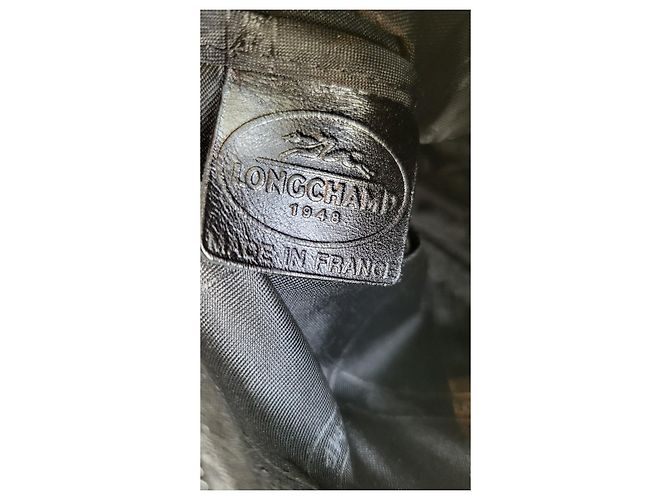 Borsa Longchamp Le Foulonne Pelle Nera Nero - vista 2