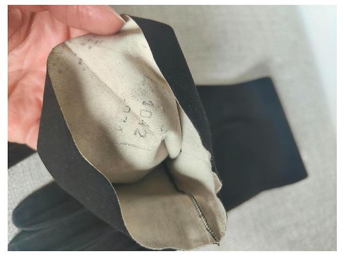 Christian Dior lange Leder-Opernhandschuhe Schwarz - Ansicht 10