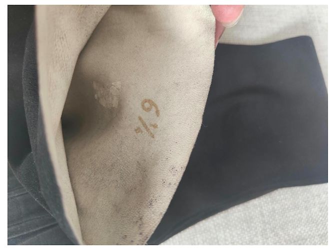 Christian Dior lange Leder-Opernhandschuhe Schwarz - Ansicht 11