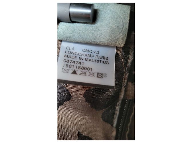 Longchamp Roseau Handtasche aus schwarzem Leder in Krokodil-Optik - Ansicht 7