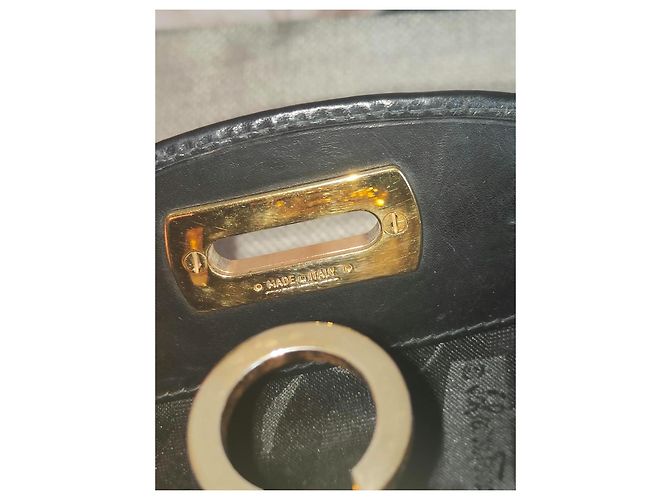 Salvatore Ferragamo Borsa a Tracolla Gancini Pelle Nera Nero - vista 13