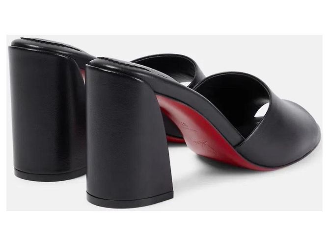 Sandali Christian Louboutin Jane in pelle nera Nero - vista 2